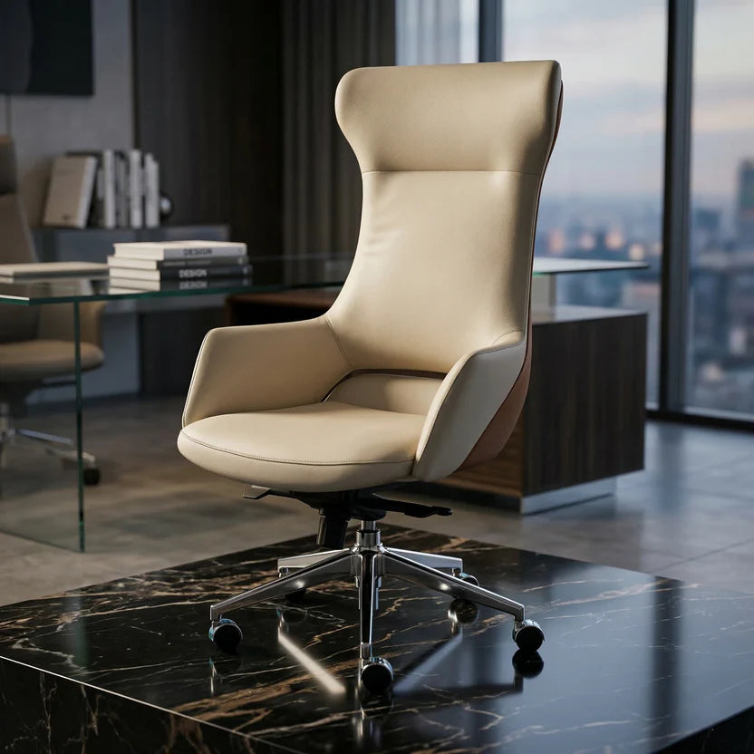 Chaise de Bureau Executive Luxe – Design Élégant & Confort Ergonomique