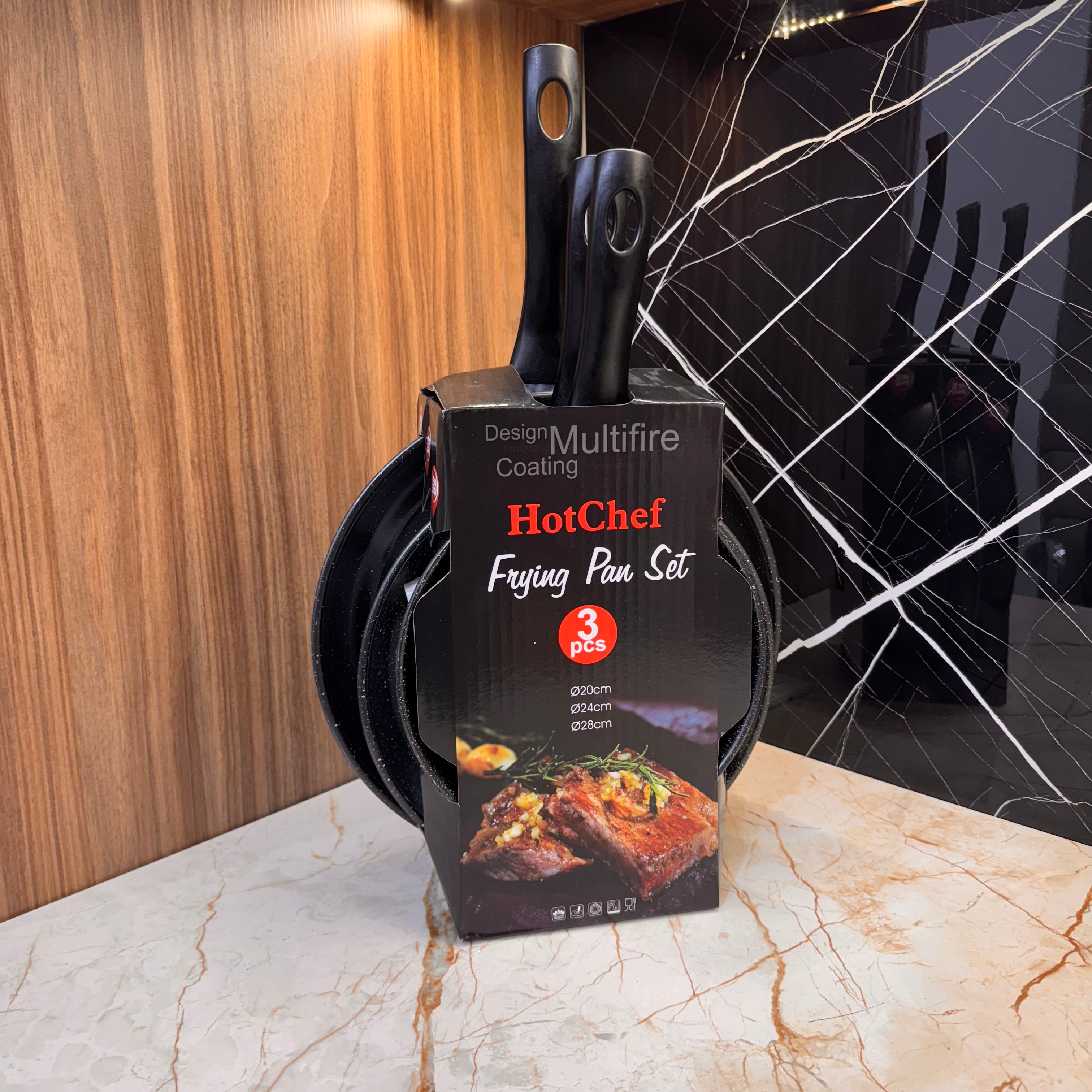 Pack Poêles 3PCS Antiadhésives – Qualité Pro